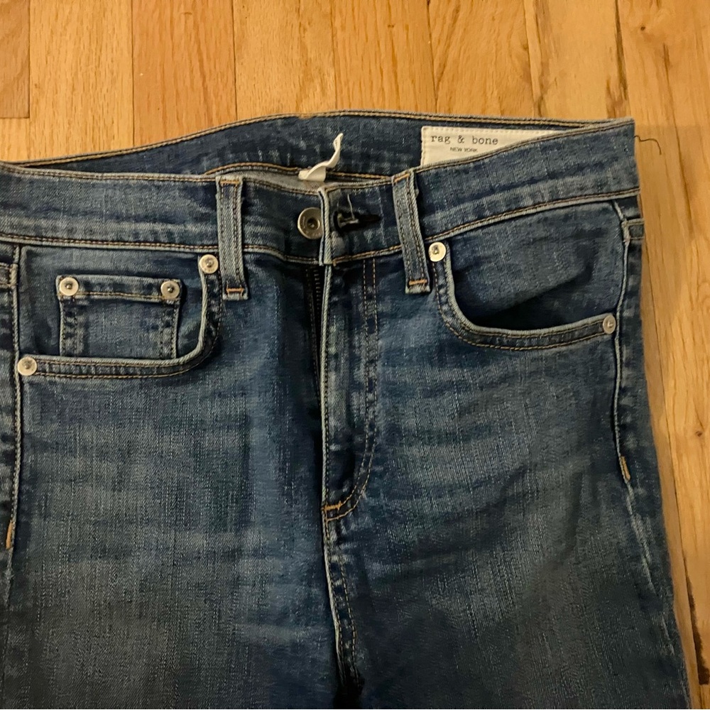 Rag & Bone High Rise Ankle Skinny Jeans - Picture 2 of 3